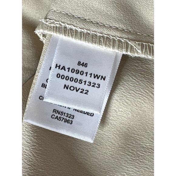 Halogen Jumpsuit Sleeveless Surplice V-Neck Tapered Leg Oxford Tan NWT 3X - Picture 8 of 10